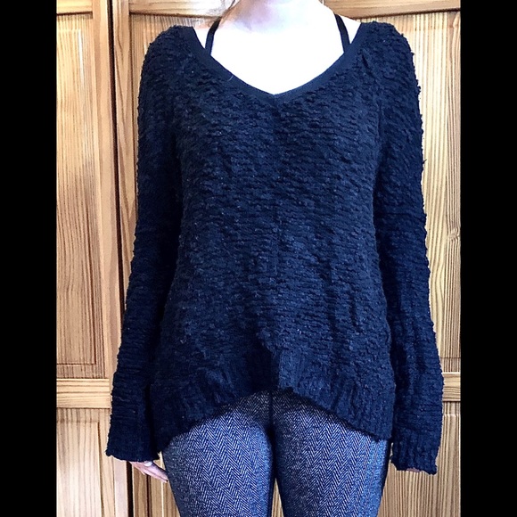 Free People Slouchy, deep-v sweater - Picture 2 of 3